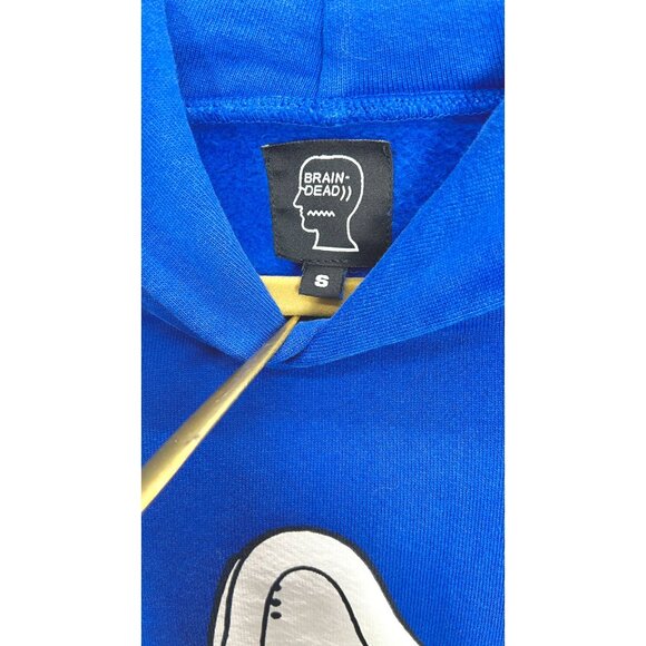 Brain Dead Urinal Hoodie Royal Blue Mens Size Small - Picture 7 of 11